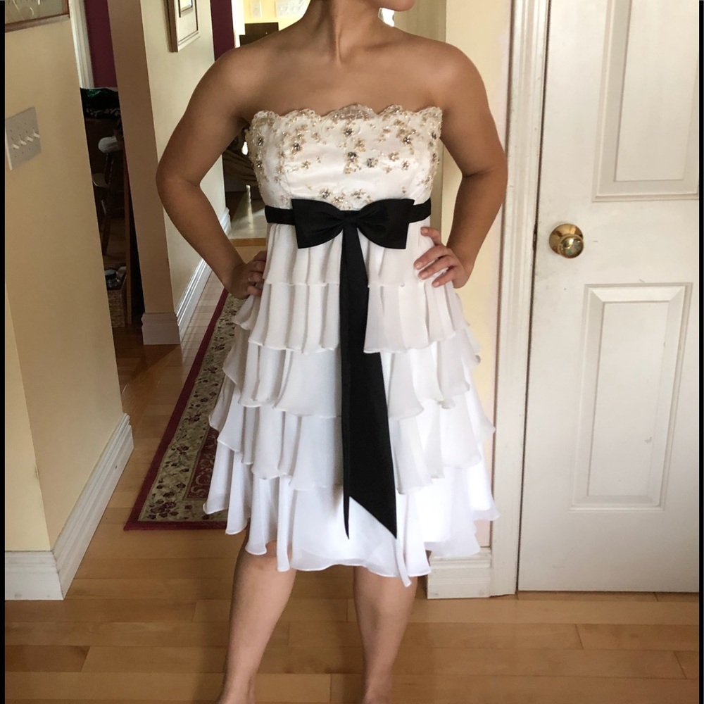 Black & White Semi-Formal Dress